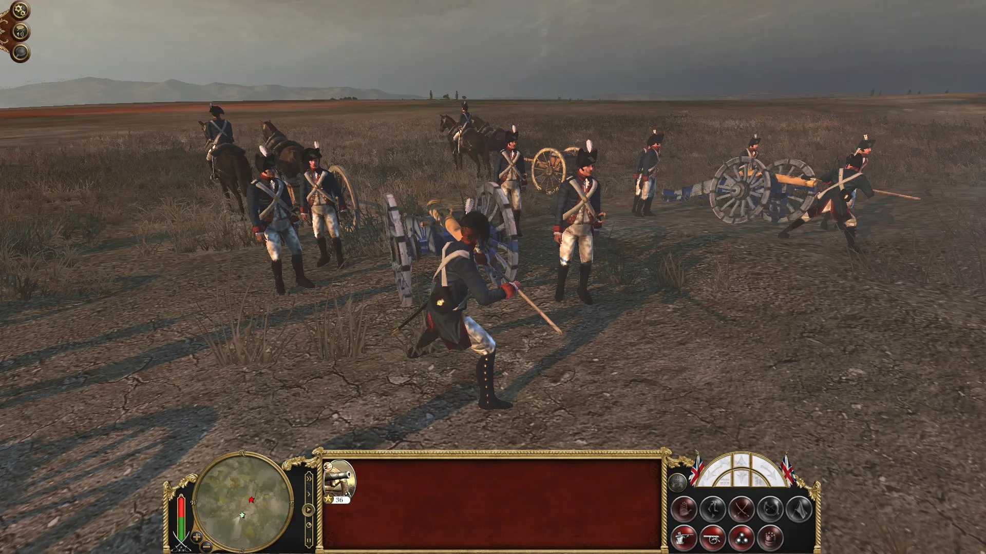 British artillery bicorne